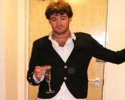 Ben Lawson (Actor) consuming alcohol